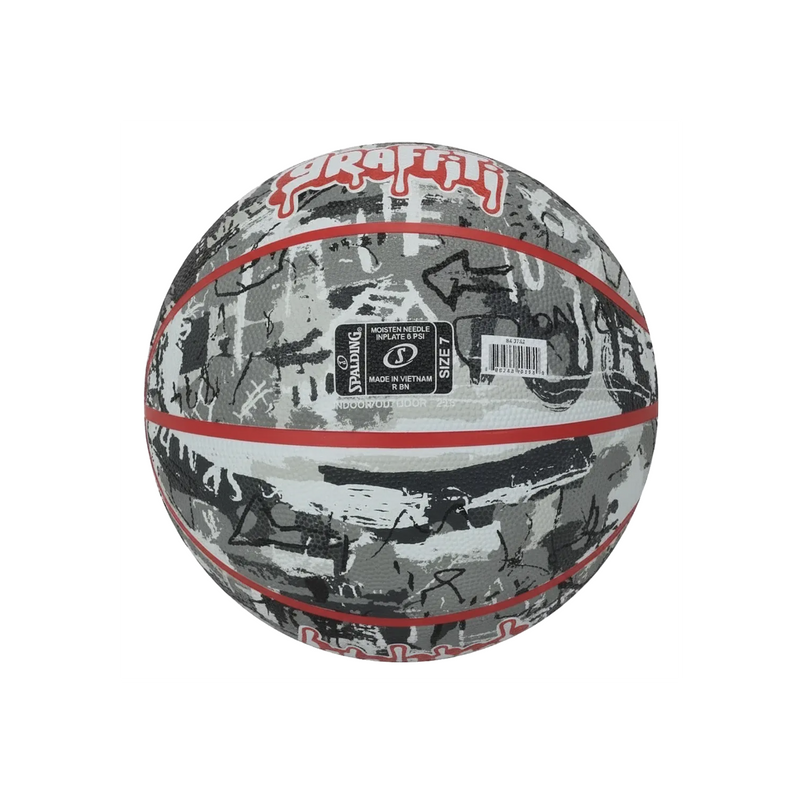Balón de Básquetbol Spalding Graffiti Medida 7 Color Negro/Rojo