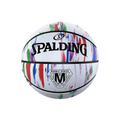 Balón de Básquetbol Spalding Marble Series Medida 7 Color Blanco