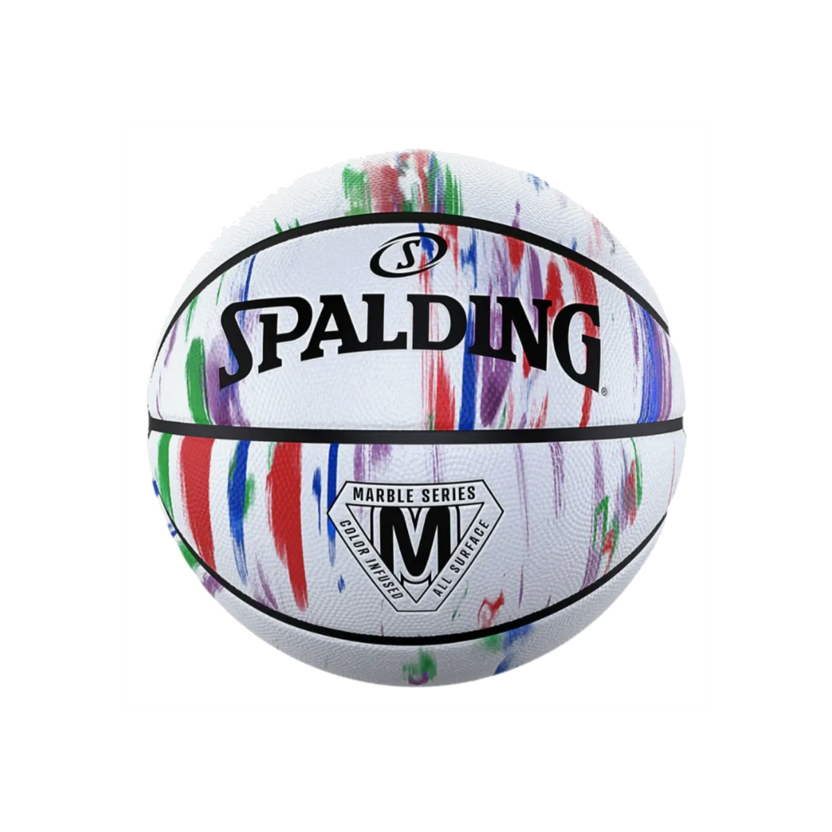 Balón de Básquetbol Spalding Marble Series Medida 7 Color Blanco