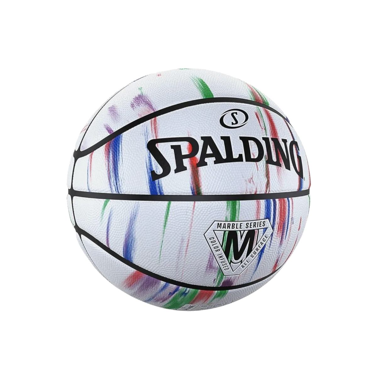Balón de Básquetbol Spalding Marble Series Medida 7 Color Blanco
