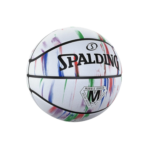 Balón de Básquetbol Spalding Marble Series Medida 7 Color Blanco
