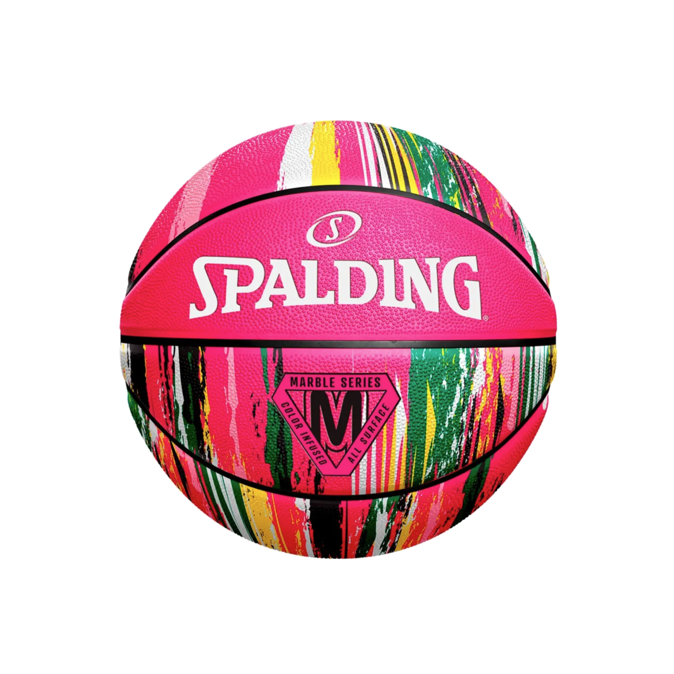 Balón de Básquetbol Spalding Marble Series Medida 6 Color Rosa