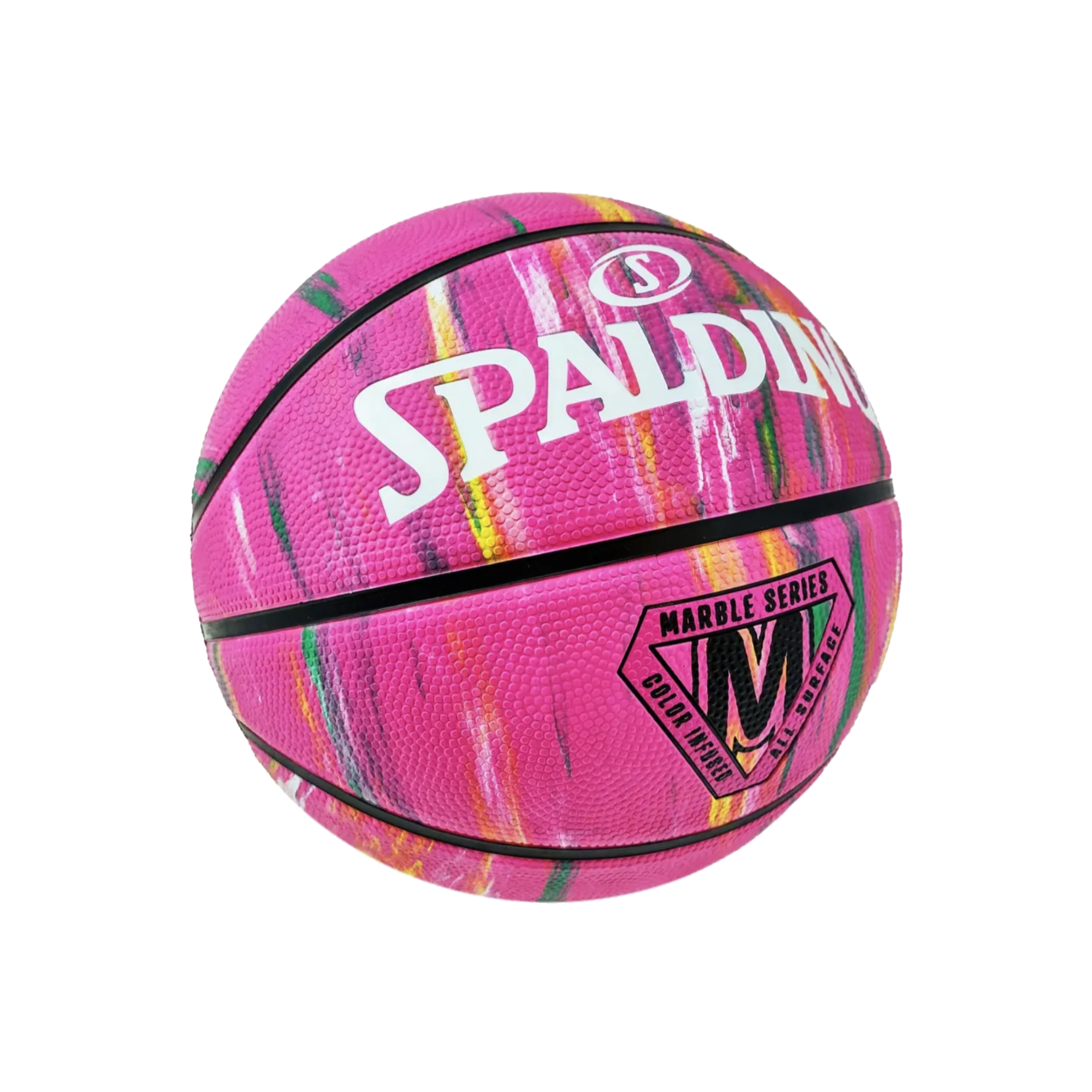 Balón de Básquetbol Spalding Marble Series Medida 6 Color Rosa