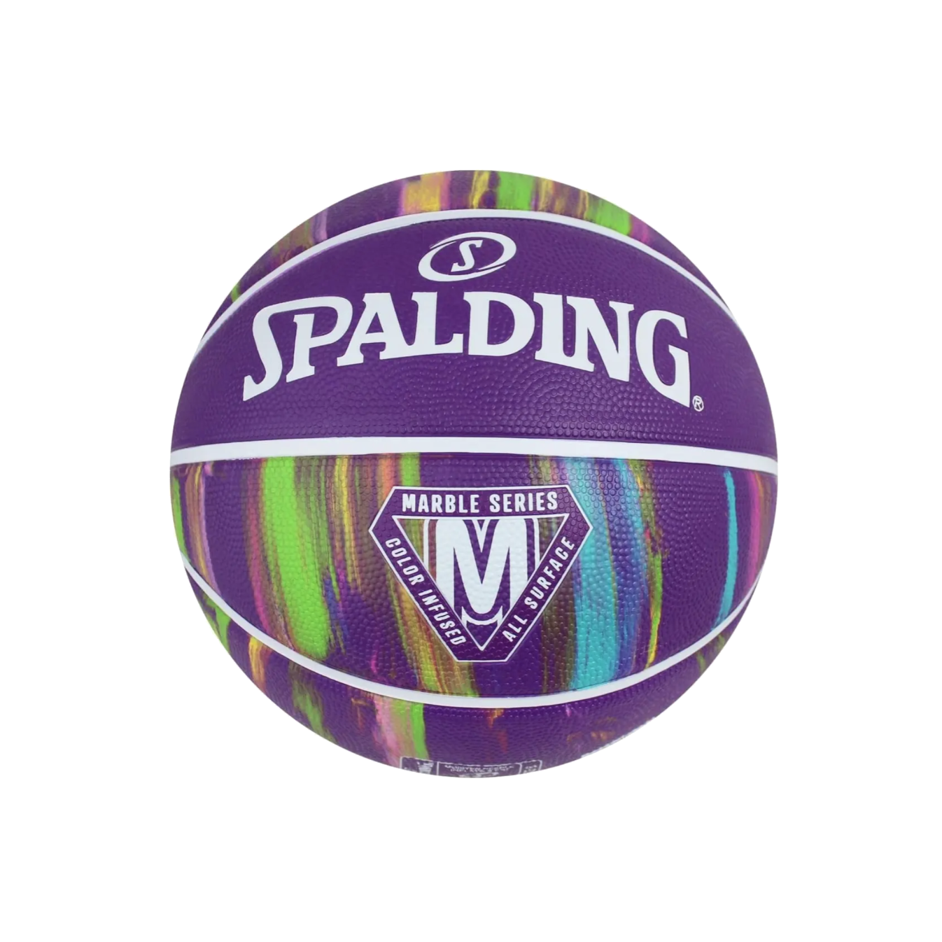 Balón de Básquetbol Spalding Marble Series Medida 6 Color Morado