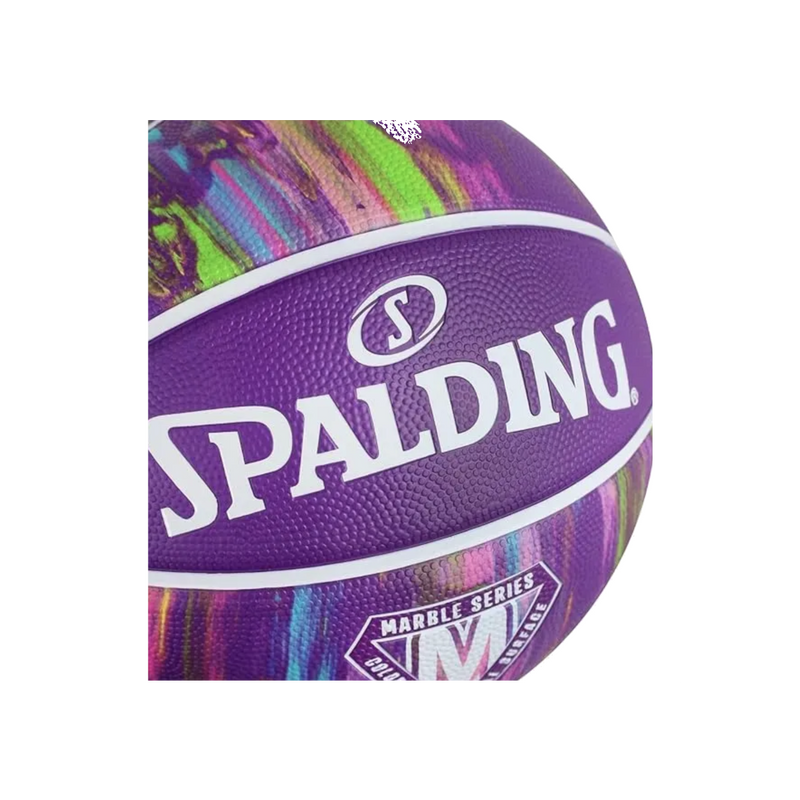 Balón de Básquetbol Spalding Marble Series Medida 6 Color Morado