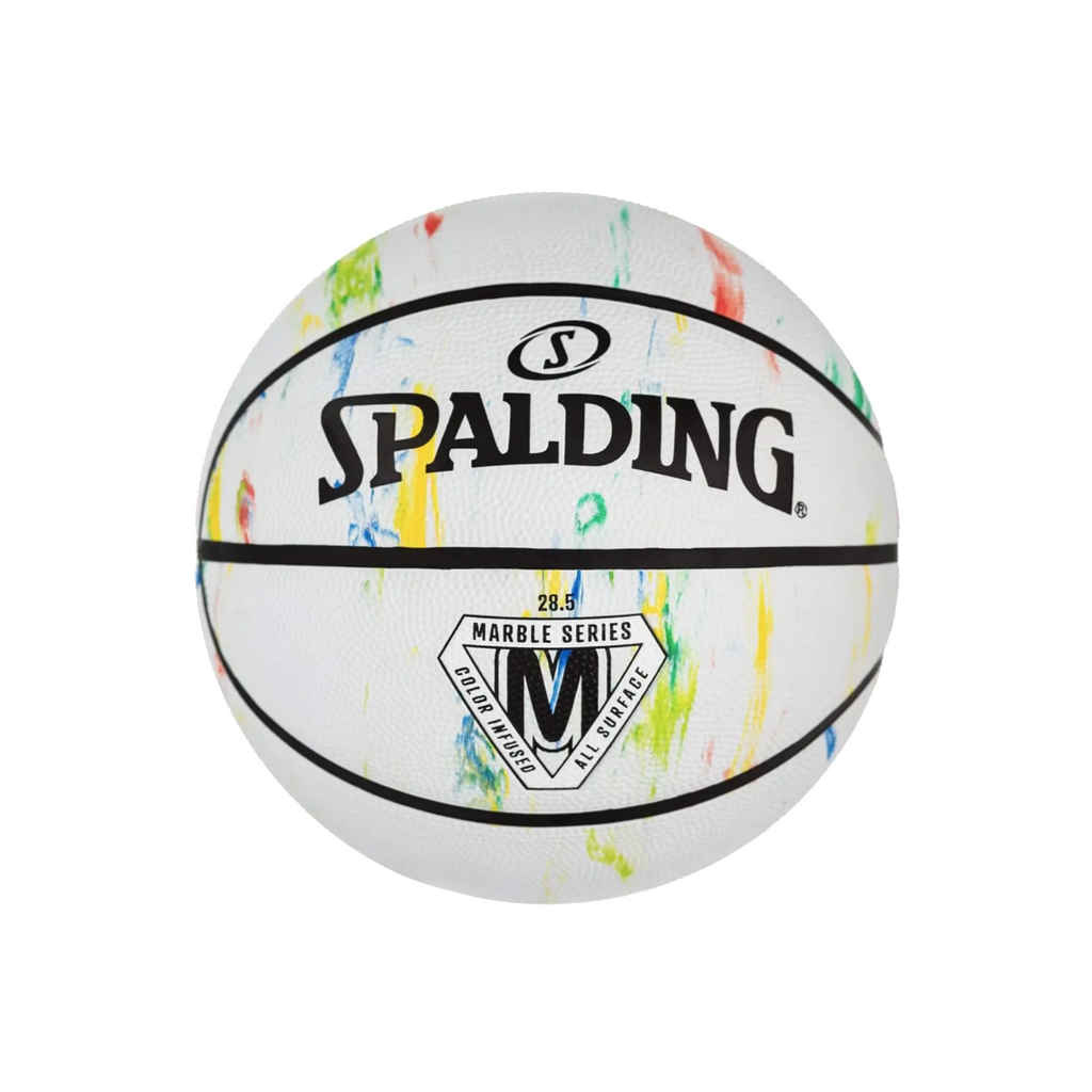 Balón de Básquetbol Spalding Marble Series Medida 5 Color Blanco
