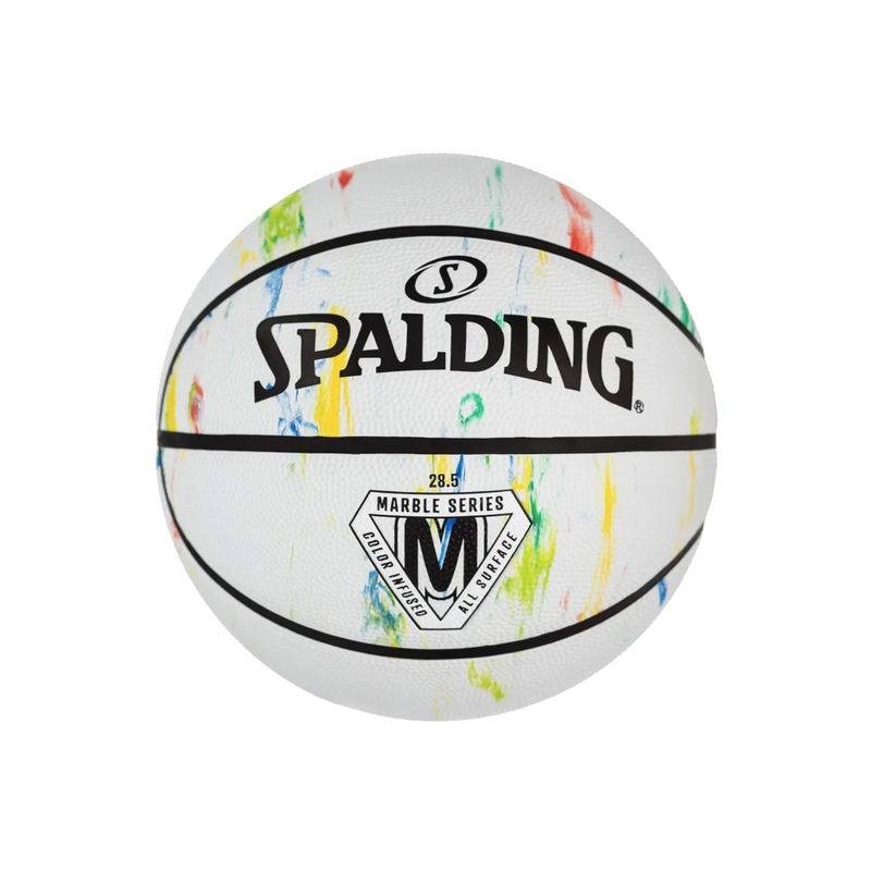 Balón de Básquetbol Spalding Marble Series Medida 5 Color Blanco