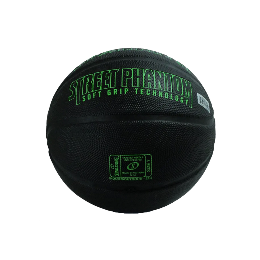 Balón de Básquetbol Spalding Phantom Medida 7 Color Verde/Negro