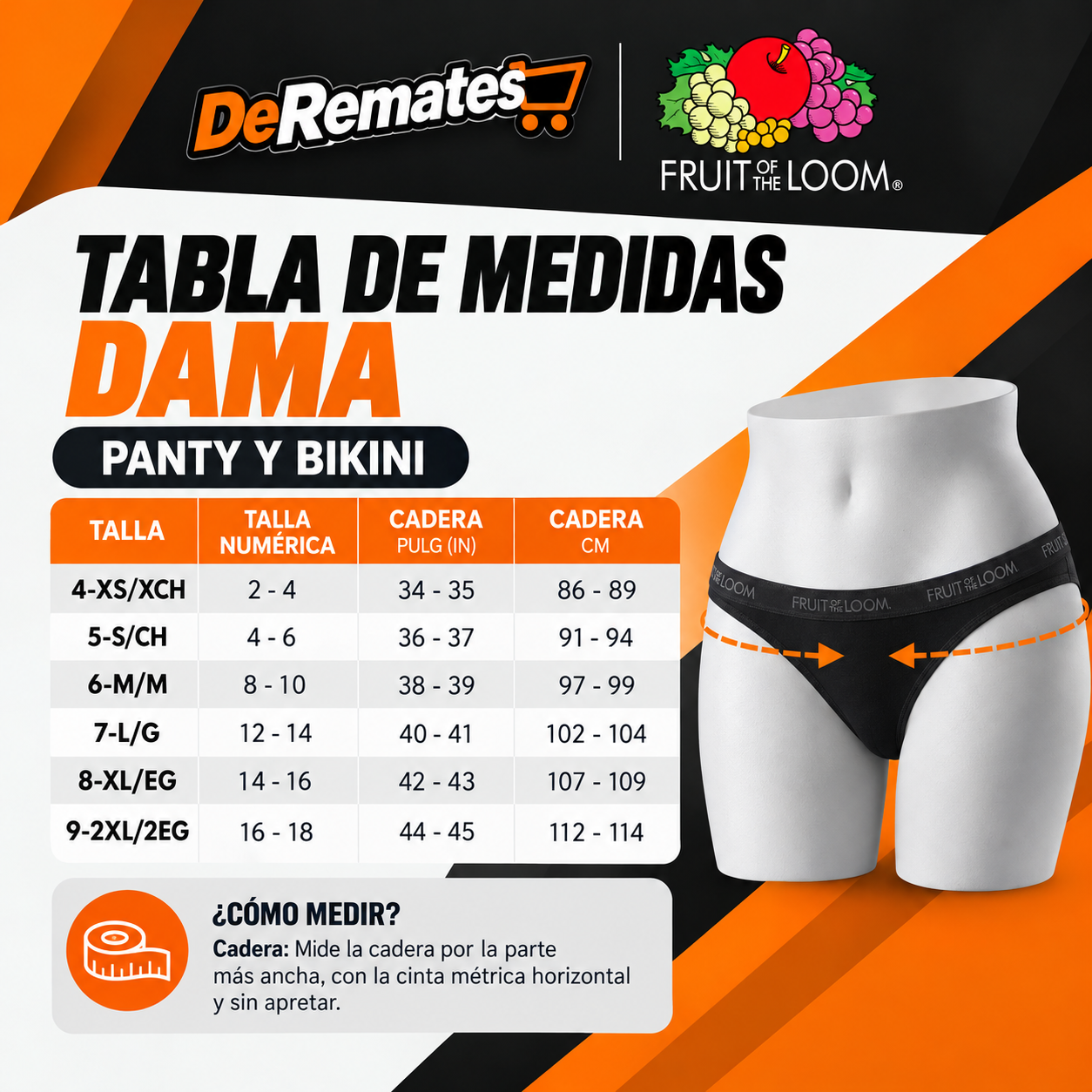 Guía de tallas
