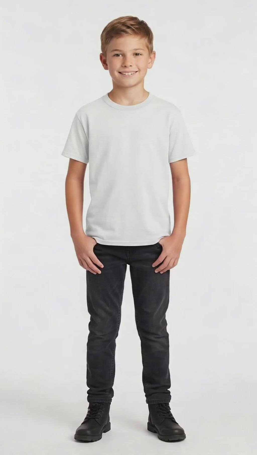 Camiseta Niño Fruit of the Loom Cuello Redondo 525Bm Blanco