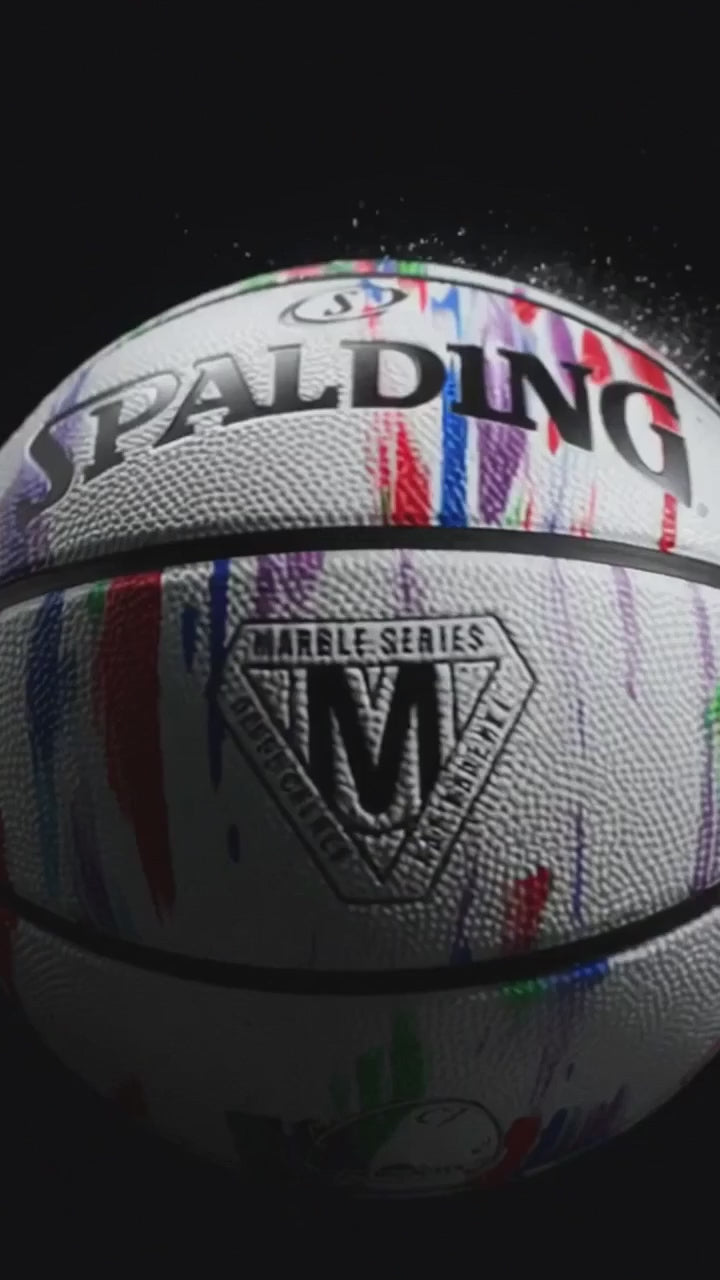 Balón de Básquetbol Spalding Marble Series Medida 7 Color Blanco