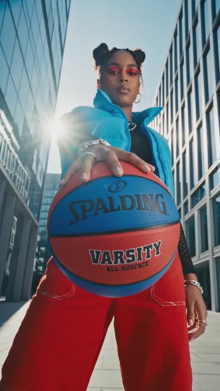 Balón de Básquetbol Spalding Varsity Medida 7 Color Rojo/Azul