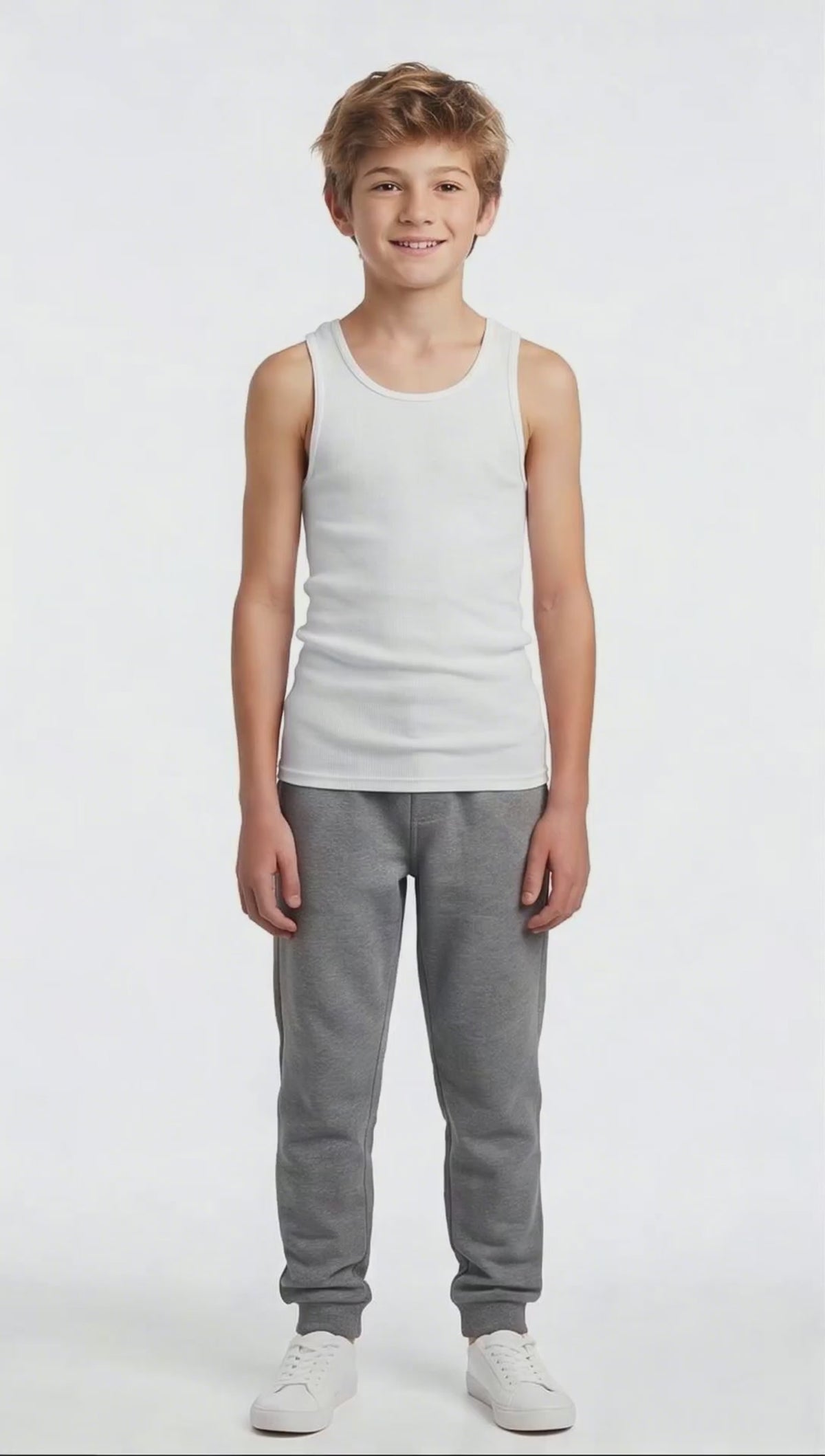 Camiseta Niño Fruit of the Loom Atletica 3Pack 501Bm Blanco