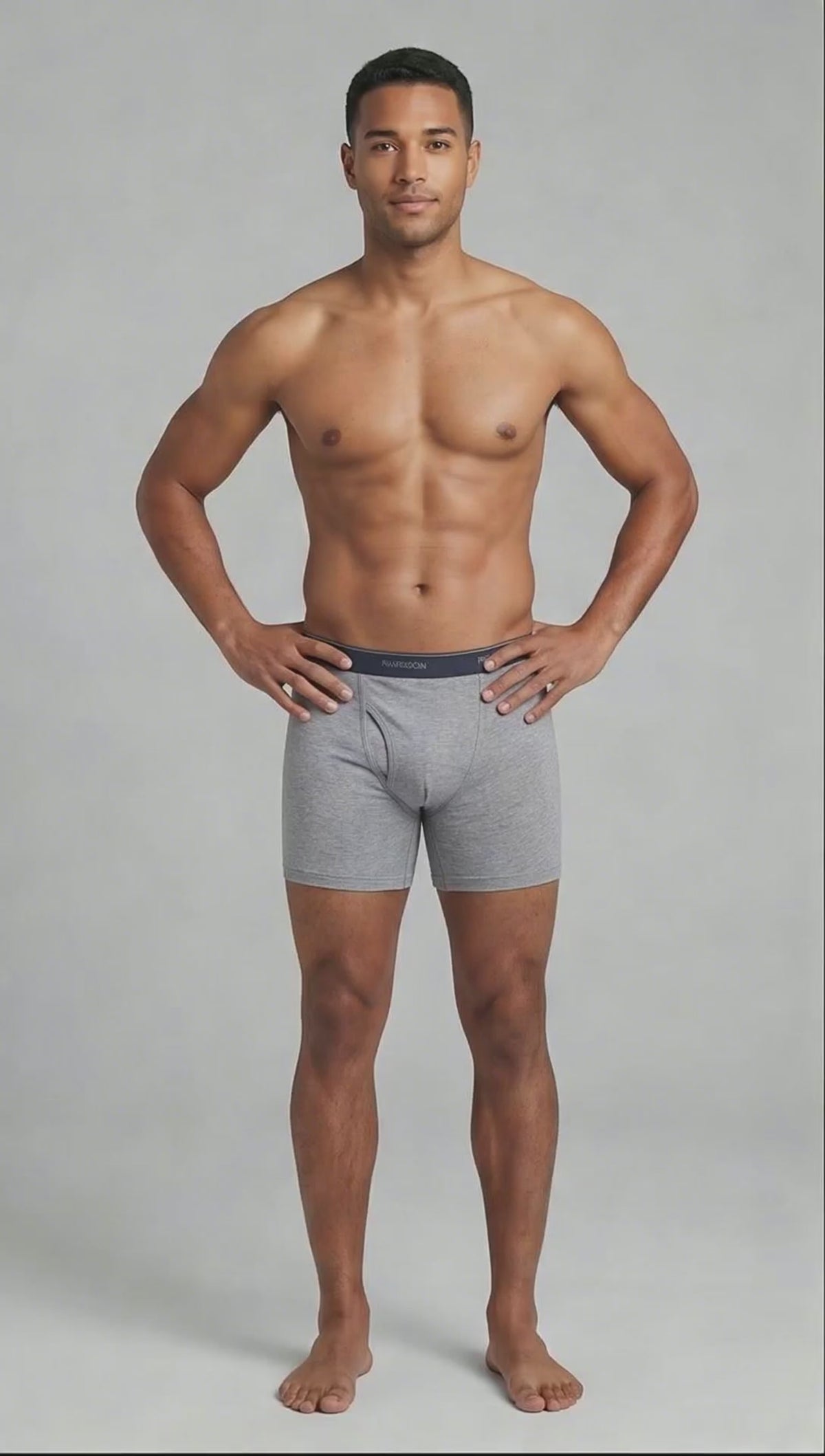 Boxer Ajustado Fruit of the Loom Caballero 4Bb761M Negro/Gri